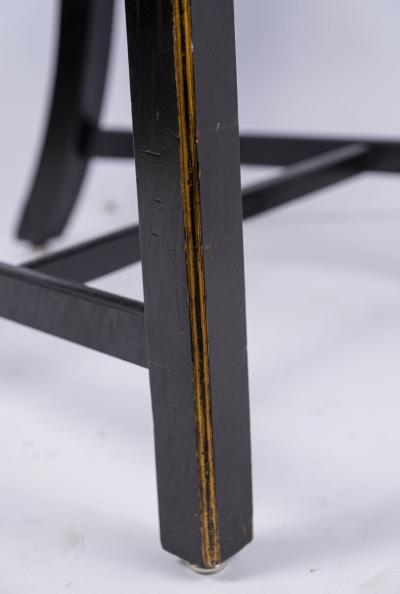 Ebonized and gilded Portuguese Side Chair