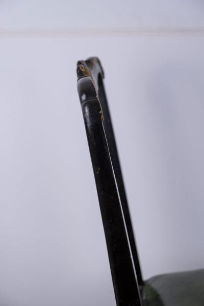 Ebonized and gilded Portuguese Side Chair