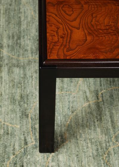 Ebonized frame coffee table