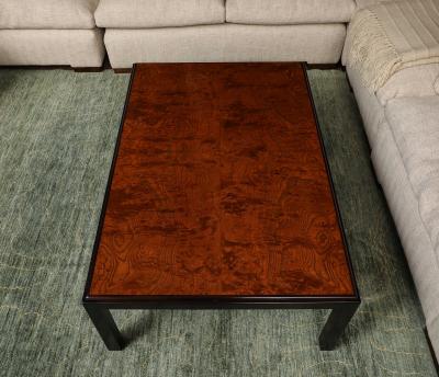 Ebonized frame coffee table
