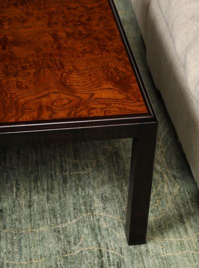 Ebonized frame coffee table