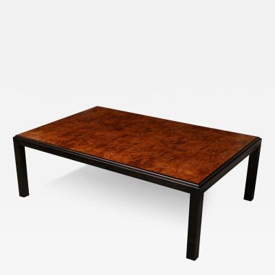 Ebonized frame coffee table