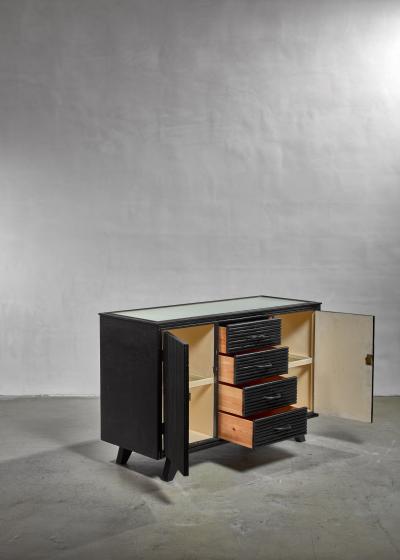 Ebonized oak sideboard by Angraves