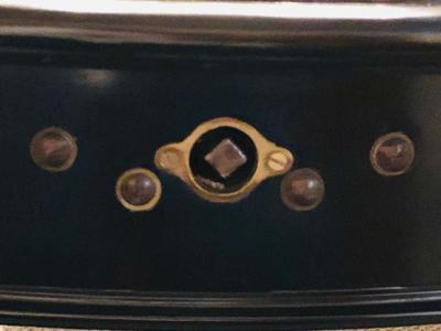 Ebony Lacquered Hollywood Regency Louis XVI Style Crank Dining Table M Jansen
