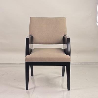 Ebony Wood Armchair or Side Chair in the style of Christian Liaigre