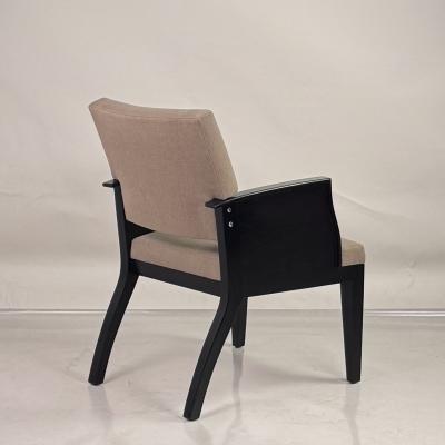Ebony Wood Armchair or Side Chair in the style of Christian Liaigre