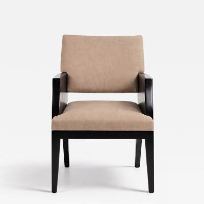 Ebony Wood Armchair or Side Chair in the style of Christian Liaigre