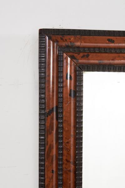 Ebony and Faux Tortoise Mirror