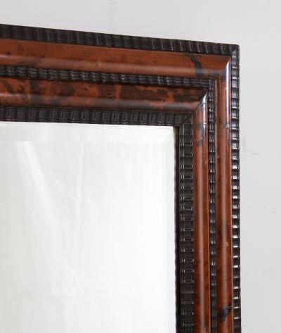 Ebony and Faux Tortoise Mirror