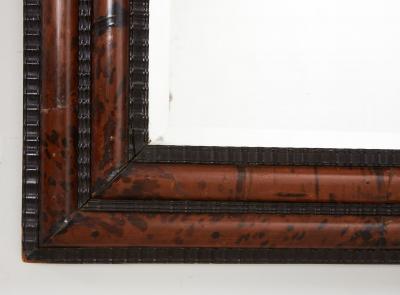 Ebony and Faux Tortoise Mirror