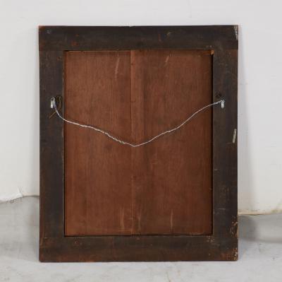 Ebony and Faux Tortoise Mirror