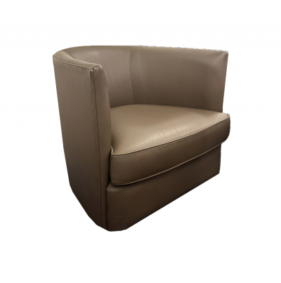 Ecart Design Club Chair W in Chocolate Leather