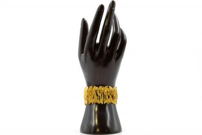 Ed Wiener Organic Modernism 14K Solid Yellow Gold Bracelet