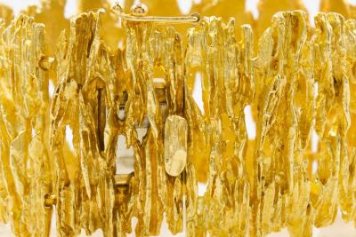 Ed Wiener Organic Modernism 14K Solid Yellow Gold Bracelet