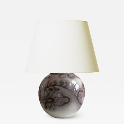 Edgar Bockman Table Lamp with Strawberry Ornaments by Edgar Bockman