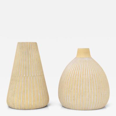 Edgar Bockman Two EDGAR B CKMAN VASES FOR HOGANAS SWEDEN 1930S