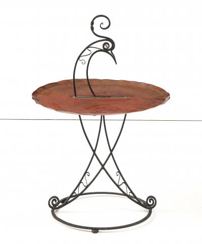Edgar Brandt 1930s Wrought iron occasional side table