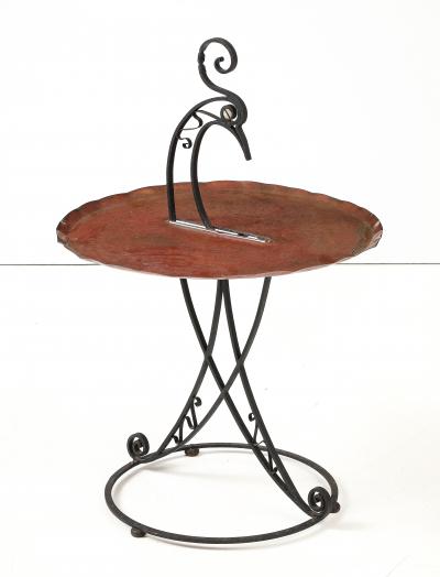 Edgar Brandt 1930s Wrought iron occasional side table