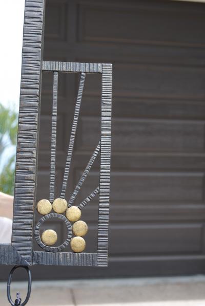 Edgar Brandt Deco Mirror in the style of Edgar Brandt