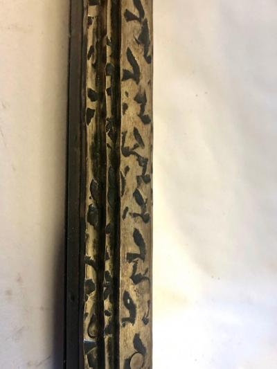 Edgar Brandt Early Modern Cubist Hammered Wrought Iron Mirror Attributed to Edgar Brandt