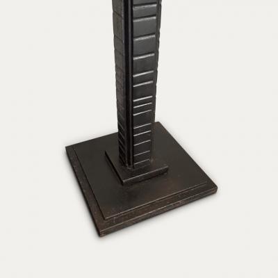 Edgar Brandt Edgar Brandt A Pair of French Art Deco Wrought Iron Pedestals circa 1920