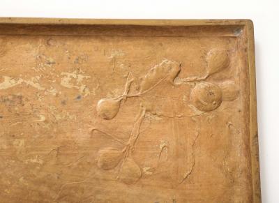 Edgar Brandt Edgar Brandt Art Nouveau Bronze Ormolu Tray Relief Decoration France signed