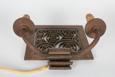 Edgar Brandt Edgar Brandt Pair of Art Deco Wall Sconces