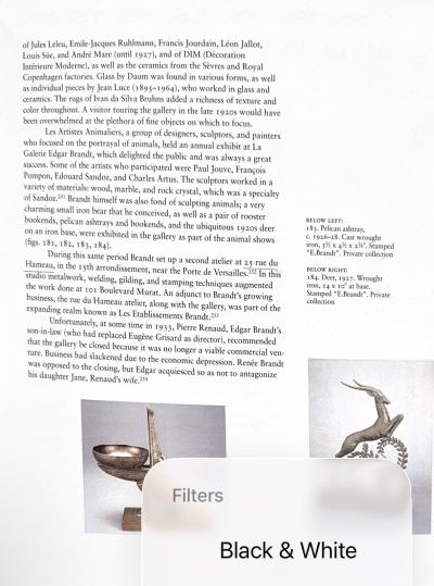 Edgar Brandt Edgar Brandt Pelican Ashtray France c 1926 1928