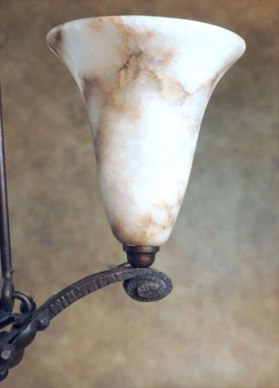 Edgar Brandt Edgar Brandt iron ceiling fixture