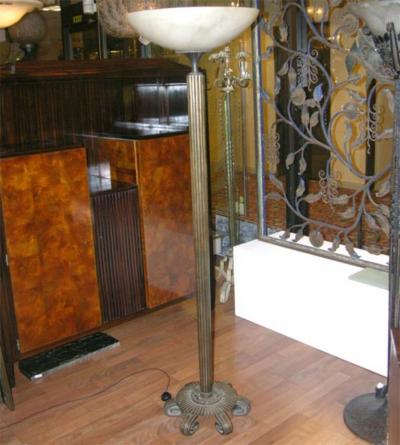 Edgar Brandt French Art Deco Torchere by EDGAR BRANDT 1880 1960 