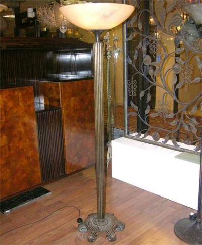 Edgar Brandt French Art Deco Torchere by EDGAR BRANDT 1880 1960 