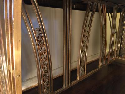 Edgar Brandt Incredible Modernist Bronze Art Deco Console Table by Edgar Brandt