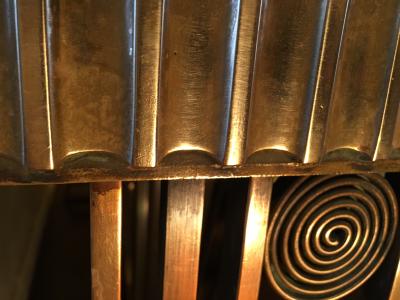 Edgar Brandt Incredible Modernist Bronze Art Deco Console Table by Edgar Brandt