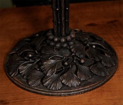 Edgar Brandt Pair of Edgar Brandt table lamps