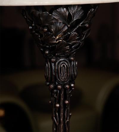 Edgar Brandt Pair of Edgar Brandt table lamps