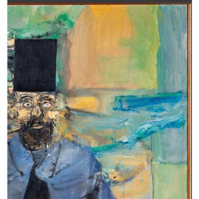 Edgar Louis Ewing Original Edgar Louis Ewing Oil Painting of Caretaker at Aghia Triada