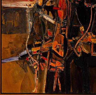 Edgar Louis Ewing The Tempest Large Abstract Oil on Canvas by Edgar Ewing