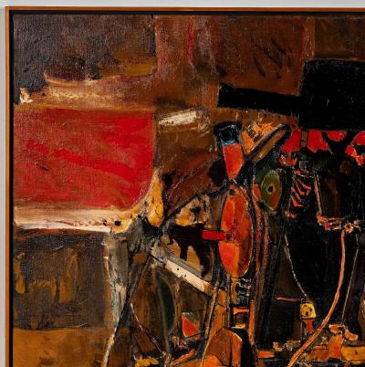 Edgar Louis Ewing The Tempest Large Abstract Oil on Canvas by Edgar Ewing