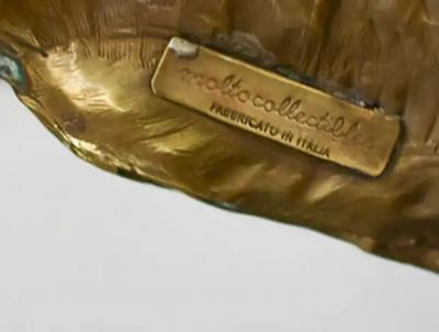 Edizioni Molto Brass Fish Serving Tray Molto Editions 1970s