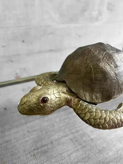 Edizioni Molto Large Brass Turtle Molto Editions