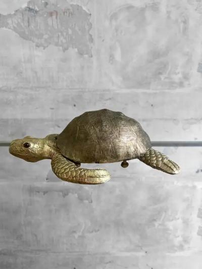 Edizioni Molto Large Brass Turtle Molto Editions
