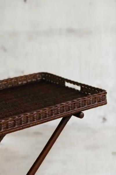 Edizioni Molto Large Gueridon in Hazel Toned Rattan Edizioni Molto