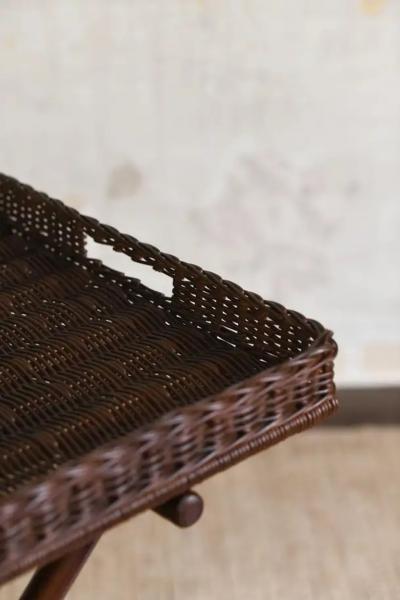 Edizioni Molto Large Gueridon in Hazel Toned Rattan Edizioni Molto