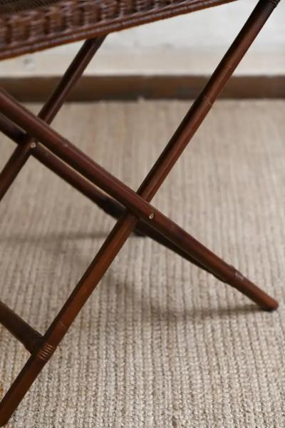 Edizioni Molto Large Gueridon in Hazel Toned Rattan Edizioni Molto