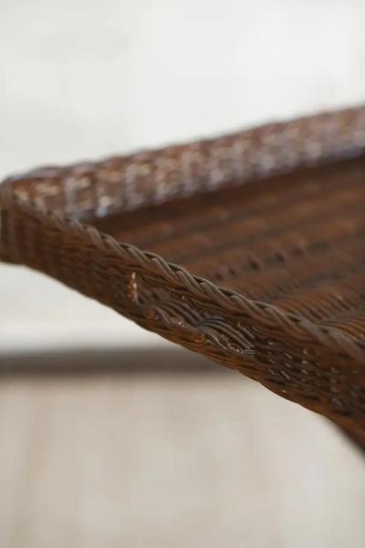 Edizioni Molto Large Gueridon in Hazel Toned Rattan Edizioni Molto