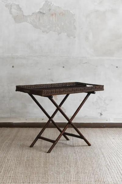 Edizioni Molto Large Gueridon in Hazel Toned Rattan Edizioni Molto