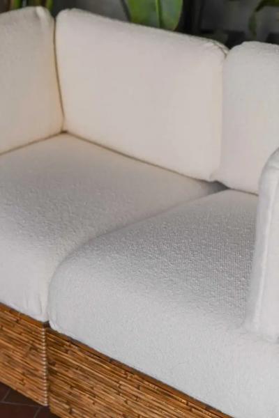 Edizioni Molto Modular bamboo sofa Molto Editions