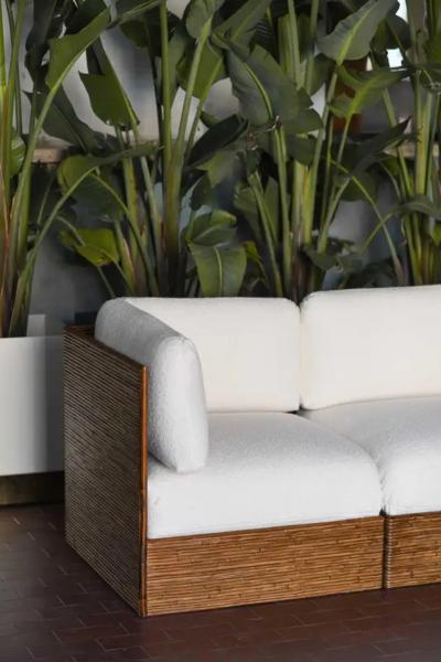 Edizioni Molto Modular bamboo sofa Molto Editions