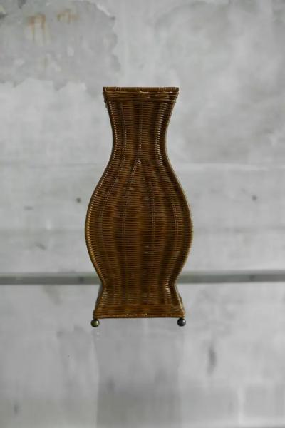 Edizioni Molto Pagoda lamp in hand woven rattan Molto Editions