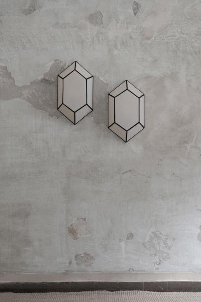 Edizioni Molto Pair of Parchment Wall Lamps Molto Editions